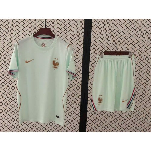 Bộ Bóng Đá Tuyển Pháp Sân khách WC 2026 Xanh Min//