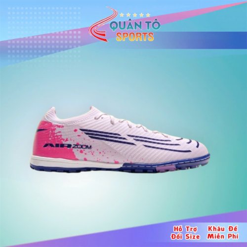 Giày Bóng Đá Winbro Mercurial Vapor 16 Elite Vải Dệt TF - Tím Nhạt Gót Hồng.
