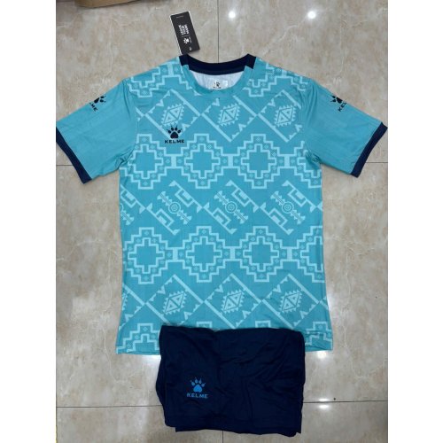 Bộ Bóng Đá Kelme Xanh Ngọc Quần Than