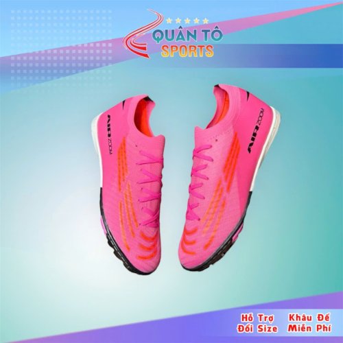 Giày Bóng Đá Mercurial Vapor 16 Elite Việt Nam Vải Dệt TF - Hồng Tím Cam