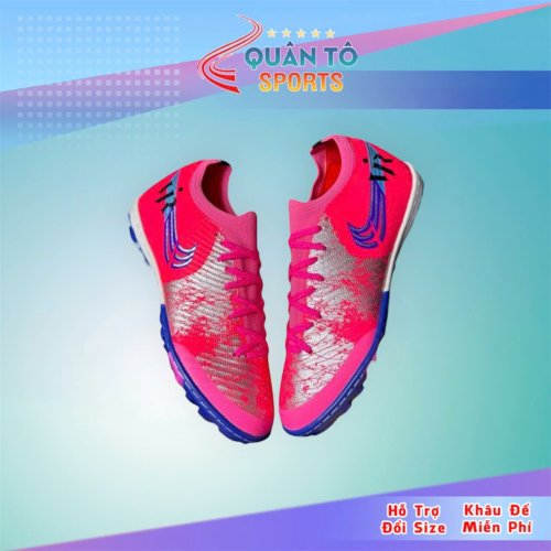 Giày Bóng Đá Mercurial Vapor 16 Elite Việt Nam Vải Dệt TF - Hồng Vini