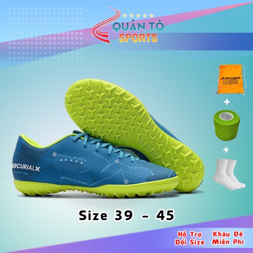Giày Bóng Đá Mercurial Vic 6 Neymar TF Xanh Biển