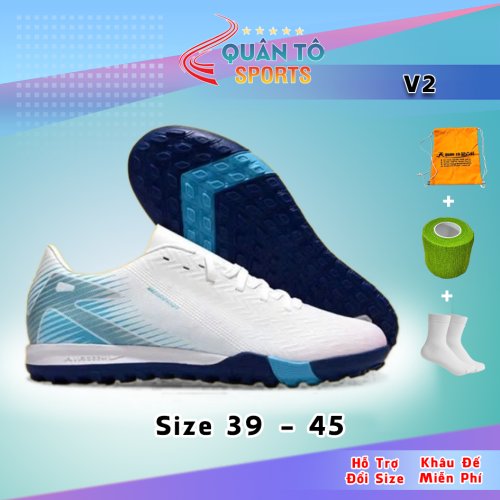Giày Bóng Đá Mercurial Vapor 16 Academy V2 TF Trắng Hologram