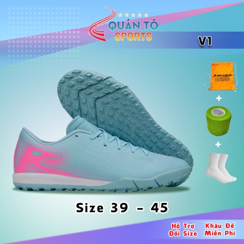 Giày Bóng Đá Mercurial Vapor 16 Academy Đệm Đế TF Xanh Hồng
