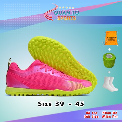 Giày Bóng Đá Mercurial Vapor 15 Pro Cổ Lửng HQ TF Hồng Vạch Đen