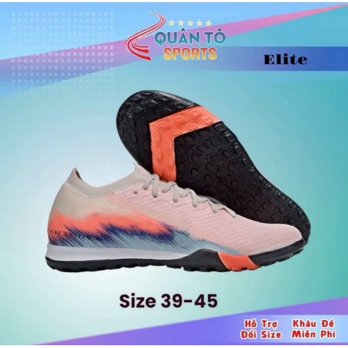 Giày Bóng Đá Mercurial Vapor 16 Elite Đinh TF Cam Nhạt Xanh Biển Cổ Lửng