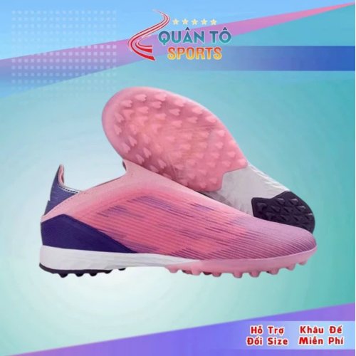 Giày Bóng Đá F50 Elite Lưỡi Gà Liền HQ TF Hồng Than