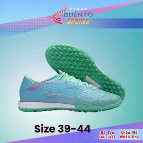 Giày Bóng Đá Trẻ Em Mercurial Superfly 11 Elite Xanh Ngọc Vạch Đen Cổ Lửng HQ TF