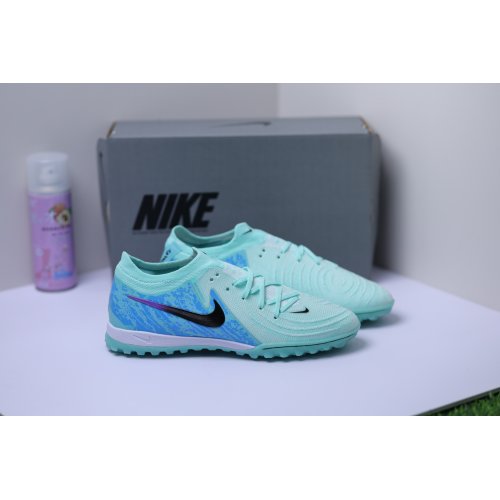 Giày Bóng Đá Nike Phantom GX2 Elite V1 Cổ Lửng TF Xanh Ngọc Gót Xanh Vạch Đen