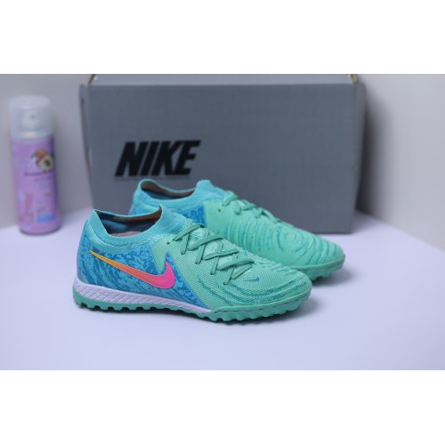 Giày Bóng Đá Nike Phantom GX2 Elite V1 Cổ Lửng TF Xanh Lá Vạch Cam