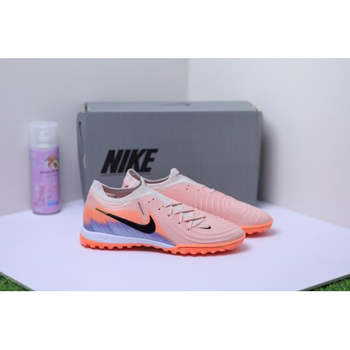 Giày Bóng Đá Nike Phantom GX2 Elite V1 Cổ Lửng TF Cam Xanh Biển Vạch Đen