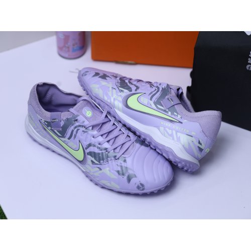 Giày Bóng Đá Nike Tiempo Legend 10 Pro  Lưỡi Gà Liền HQ TF. Tím Khoai Môn