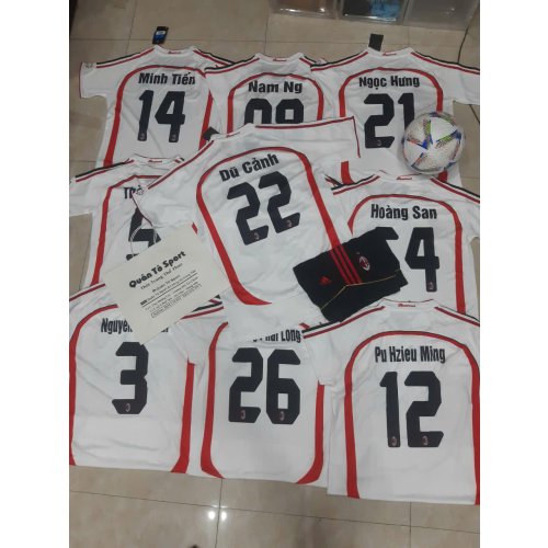 Đơn Áo AC Milan Trắng Fake Thái