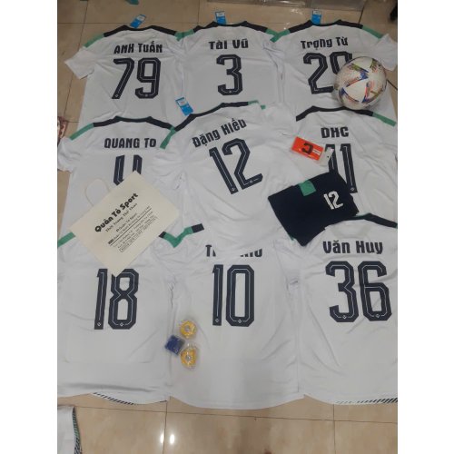 Đơn Áo CV Trắng Xanh