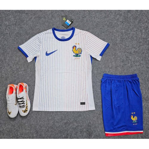 Bộ Bóng Đá Pháp EURO 2024 Trắng