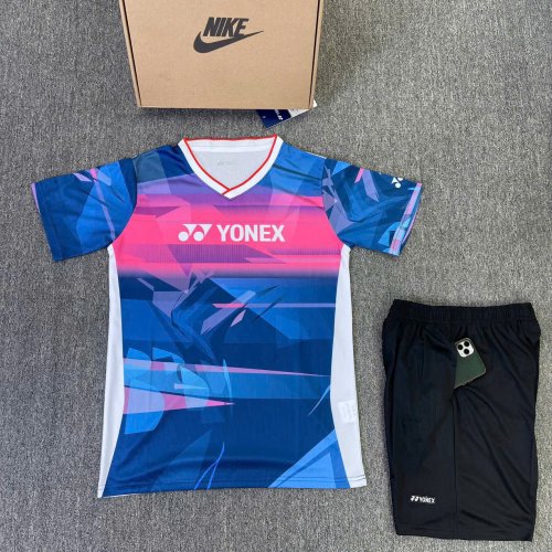 Bộ cầu lông Yonex xanh hồng 2025