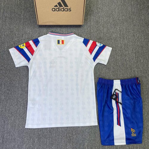 Bộ Bóng Đá Pháp Trắng Retro 1996