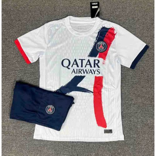 Áo Bóng Đá Trẻ Em PSG Trắng sân khách 2025